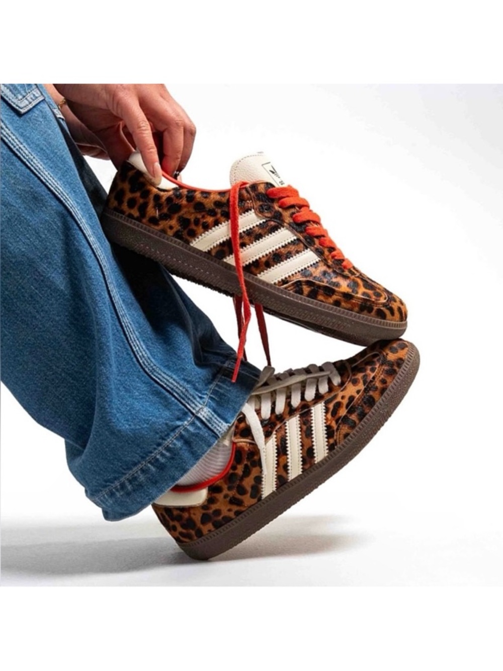 Adidas Leopard Print cow fur